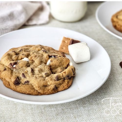 Smores Stuffed Chocolate Chip Cookies