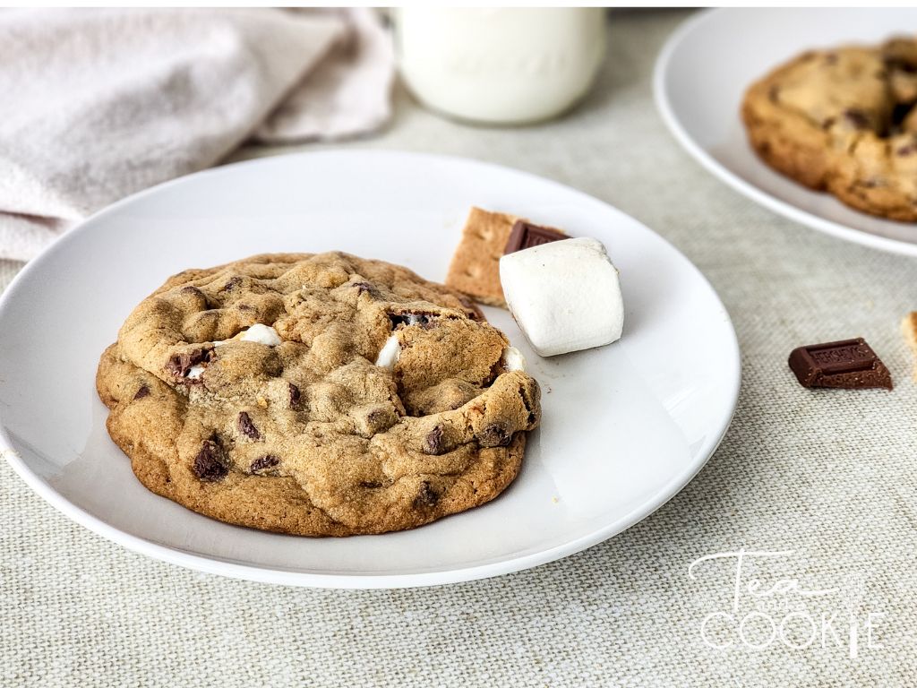 Smores Stuffed Chocolate Chip Cookies