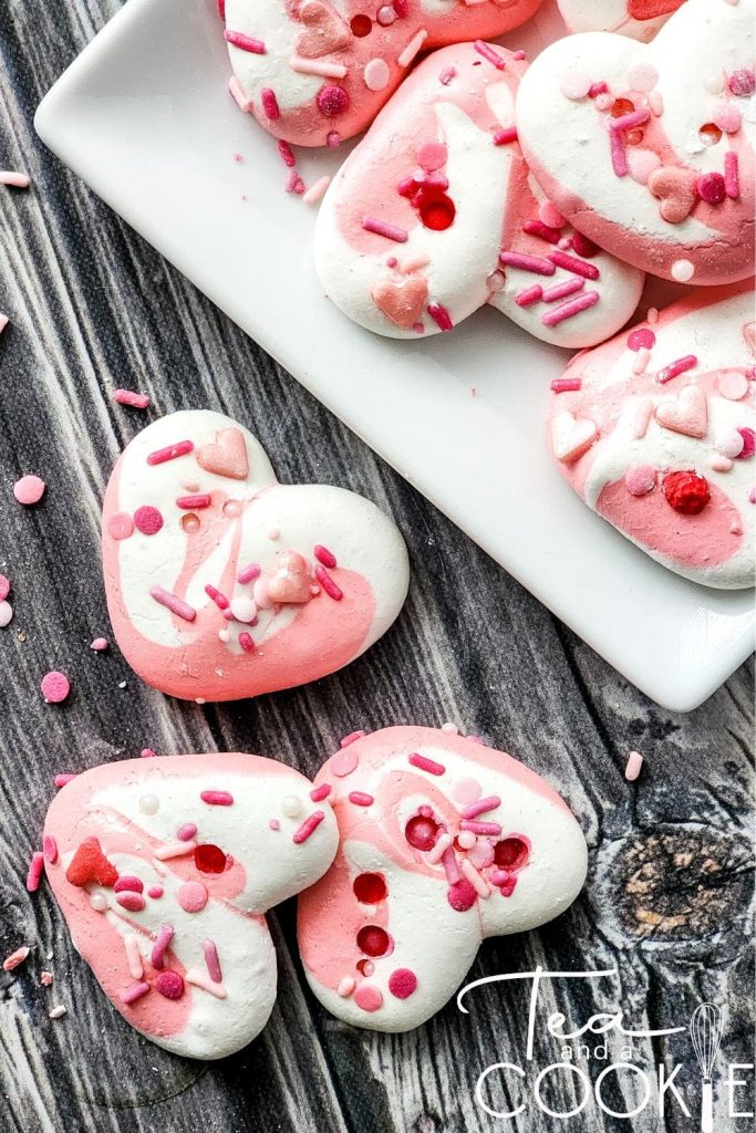 Valentine Meringue Cookies