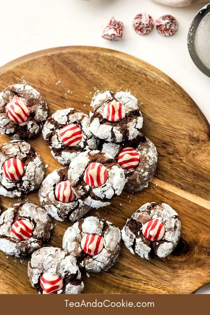 Peppermint Crinkle Cookies