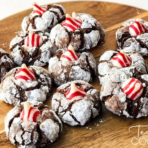 Peppermint Crinkle Cookies