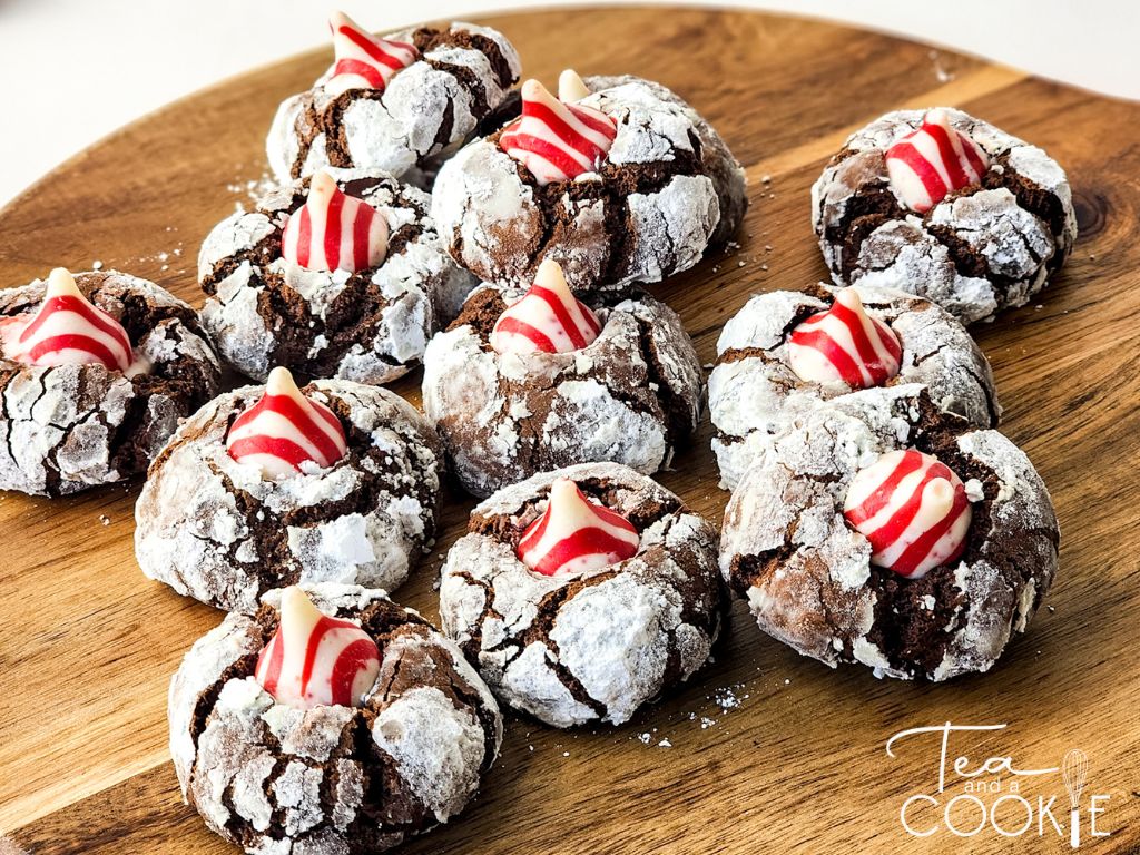 Peppermint Crinkle Cookies