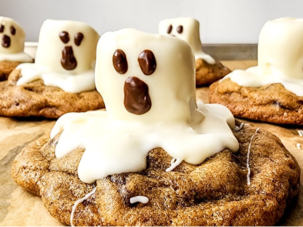 Ghost Chocolate Chip Cookies