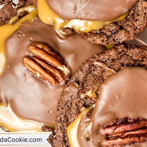 Chocolate Turtle Cookies