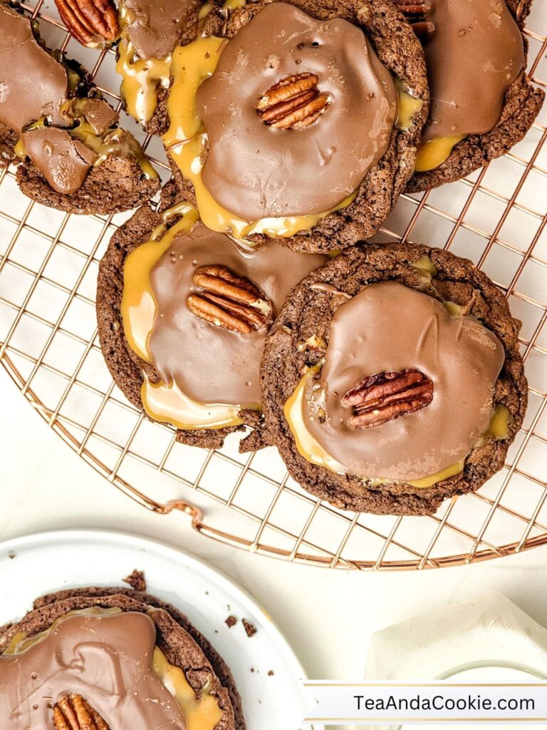 Chocolate Turtle Cookies