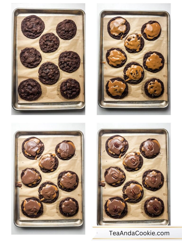 Chocolate Turtle Cookies