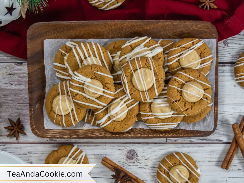 Gingerbread Thumbprint Cookies