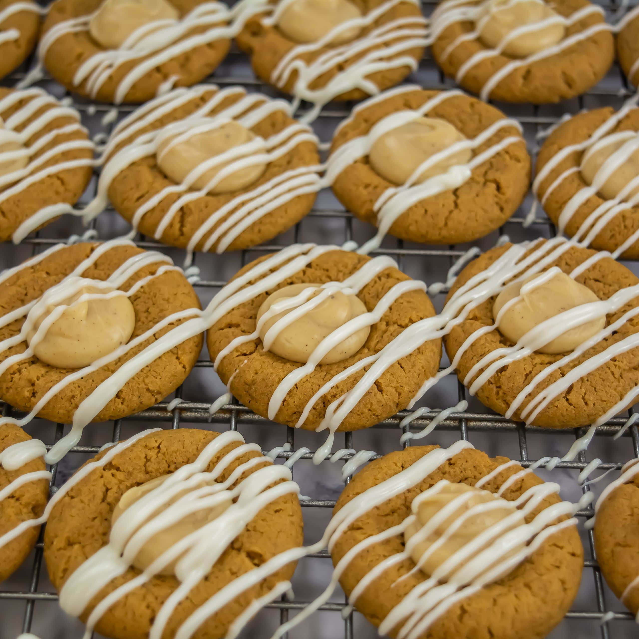 Gingerbread Thumbprint Cookies