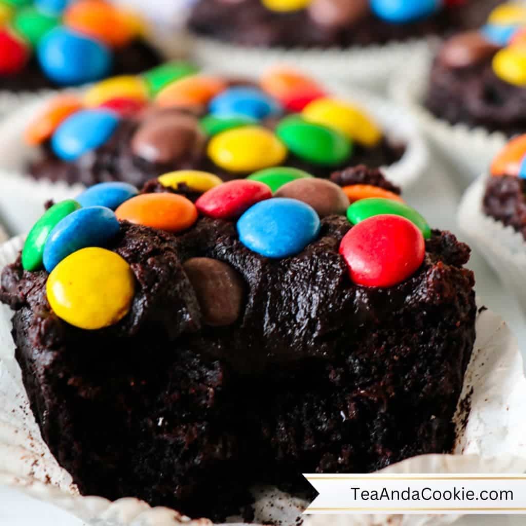 MM Brownie Cupcakes