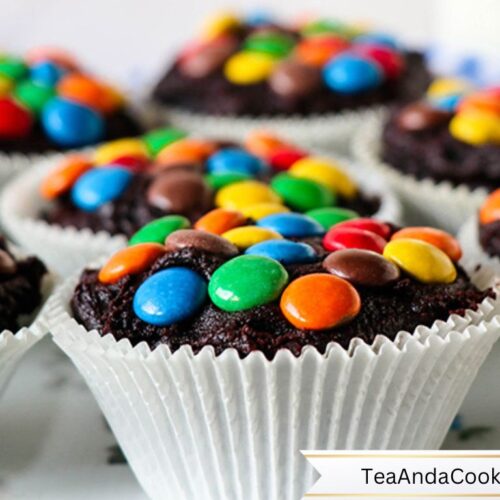 MM Brownie Cupcakes