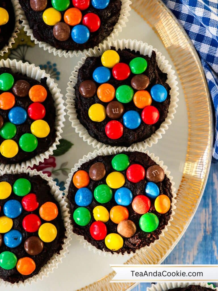 MM Brownie Cupcakes