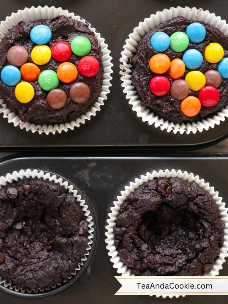 MM Brownie Cupcakes