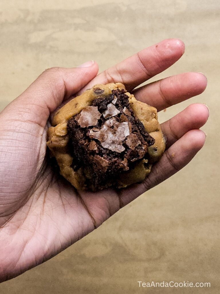 Brownie Stuffed Chocolate Chip Cookies