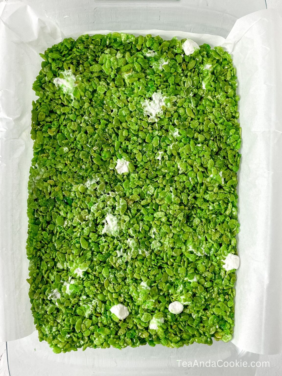 Irish Cream Rice Krispies Treats: Cute St Patricks Shamrock
